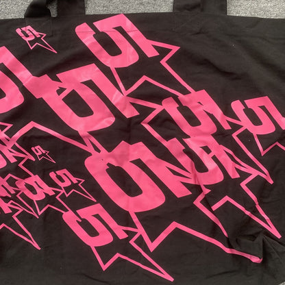 SP5DER OVERSIZED TOTE BAG BLACK - Prime Reps