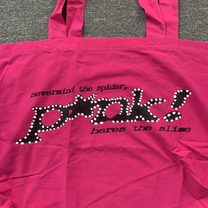 SP5DER P*NK TOTE BAG PINK - Prime Reps