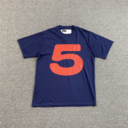 SP5DER RED 5 BABY TEE NAVY - Prime Reps