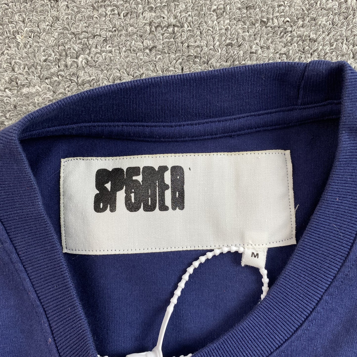 SP5DER RED 5 BABY TEE NAVY - Prime Reps