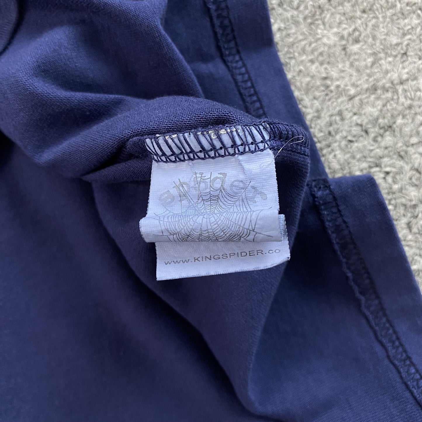 SP5DER RED 5 BABY TEE NAVY - Prime Reps