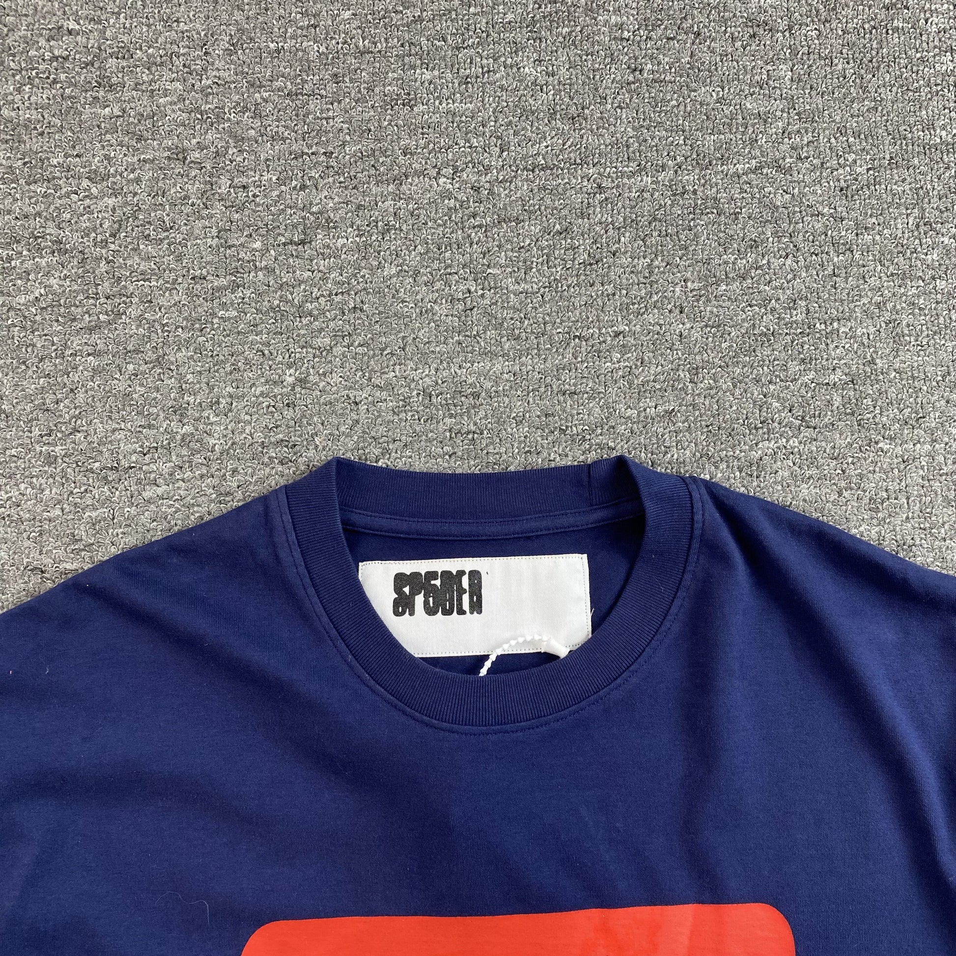 SP5DER RED 5 BABY TEE NAVY - Prime Reps