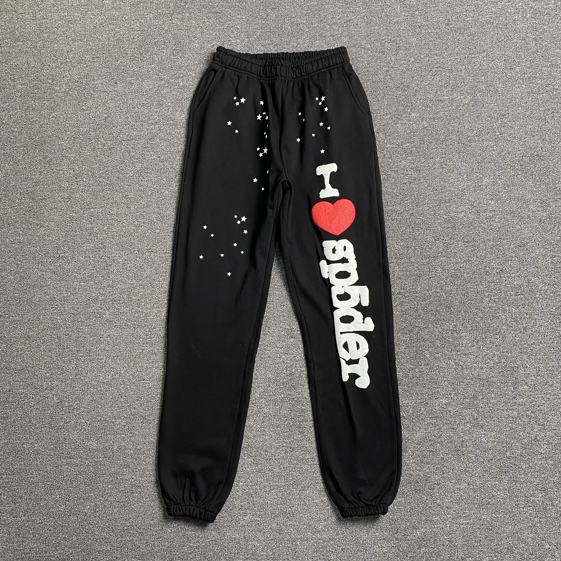SP5DER SOUVENIR SP5 SWEATPANTS BLACK - Prime Reps