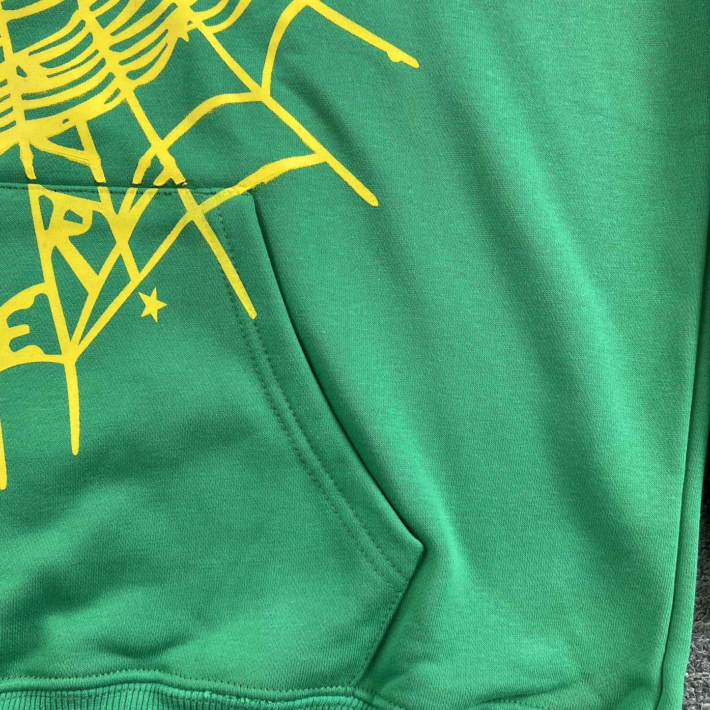 SP5DER STAR OG WEB V2 HOODIE SLIME GREEN - Prime Reps