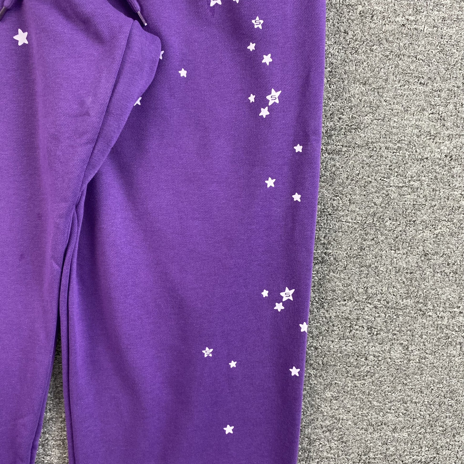 SP5DER STAR OG WEB V2 SWEATPANTS SLIME PURPLE - Prime Reps