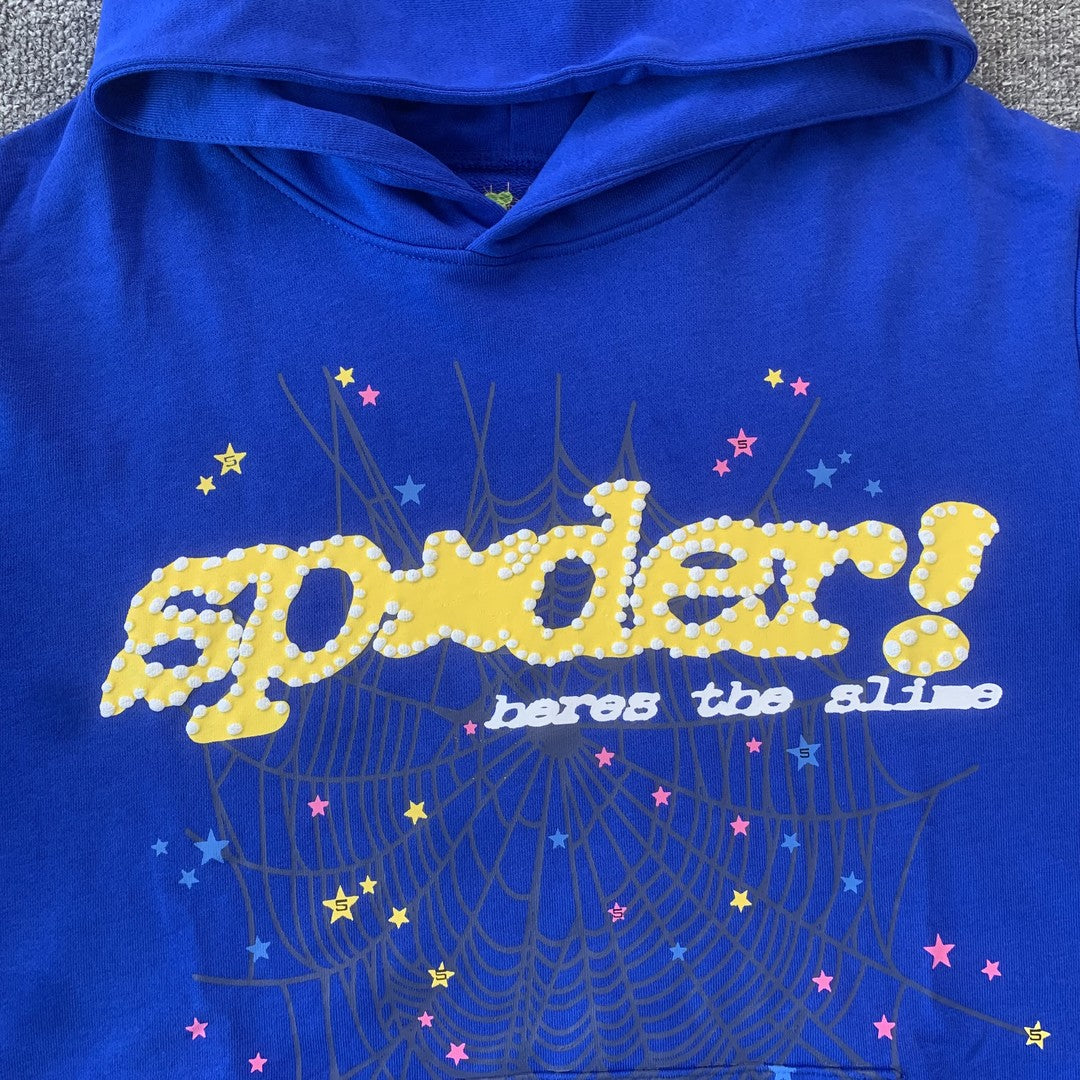 SP5DER TC HOODIE BLUE - Prime Reps
