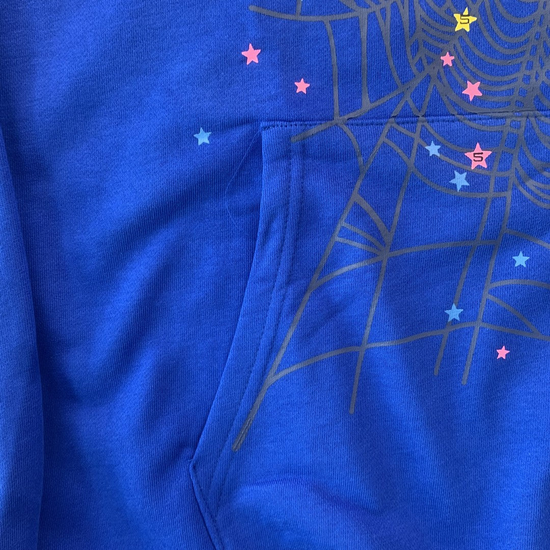 SP5DER TC HOODIE BLUE - Prime Reps