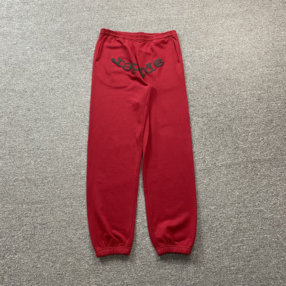 SP5DER VVS SWEATPANTS RED - Prime Reps