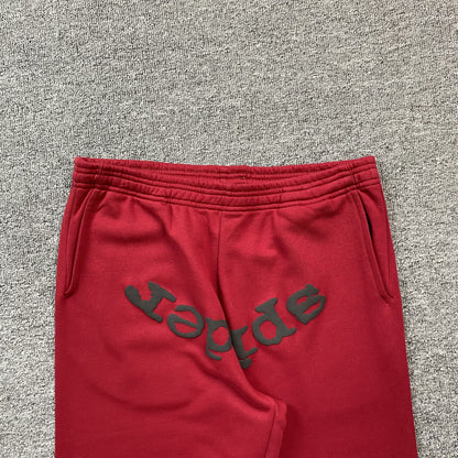 SP5DER VVS SWEATPANTS RED - Prime Reps