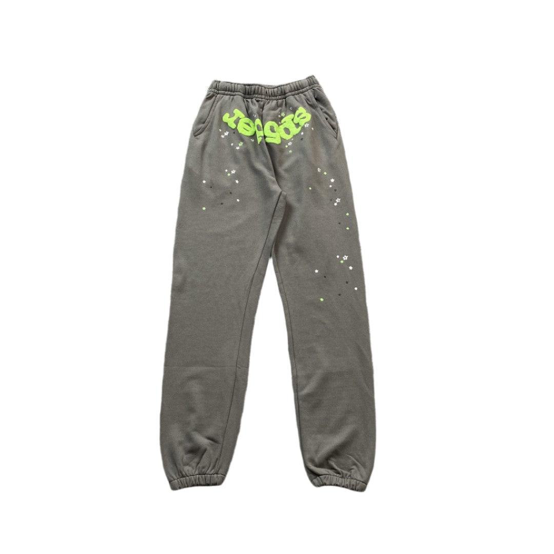 SP5DER WAIT WEB SWEATPANTS SLATE GREY - Prime Reps