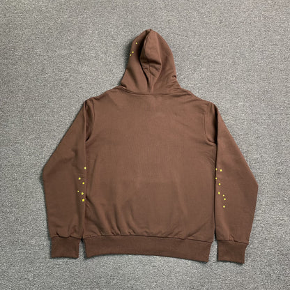 SP5DER WEB HOODIE BROWN - Prime Reps