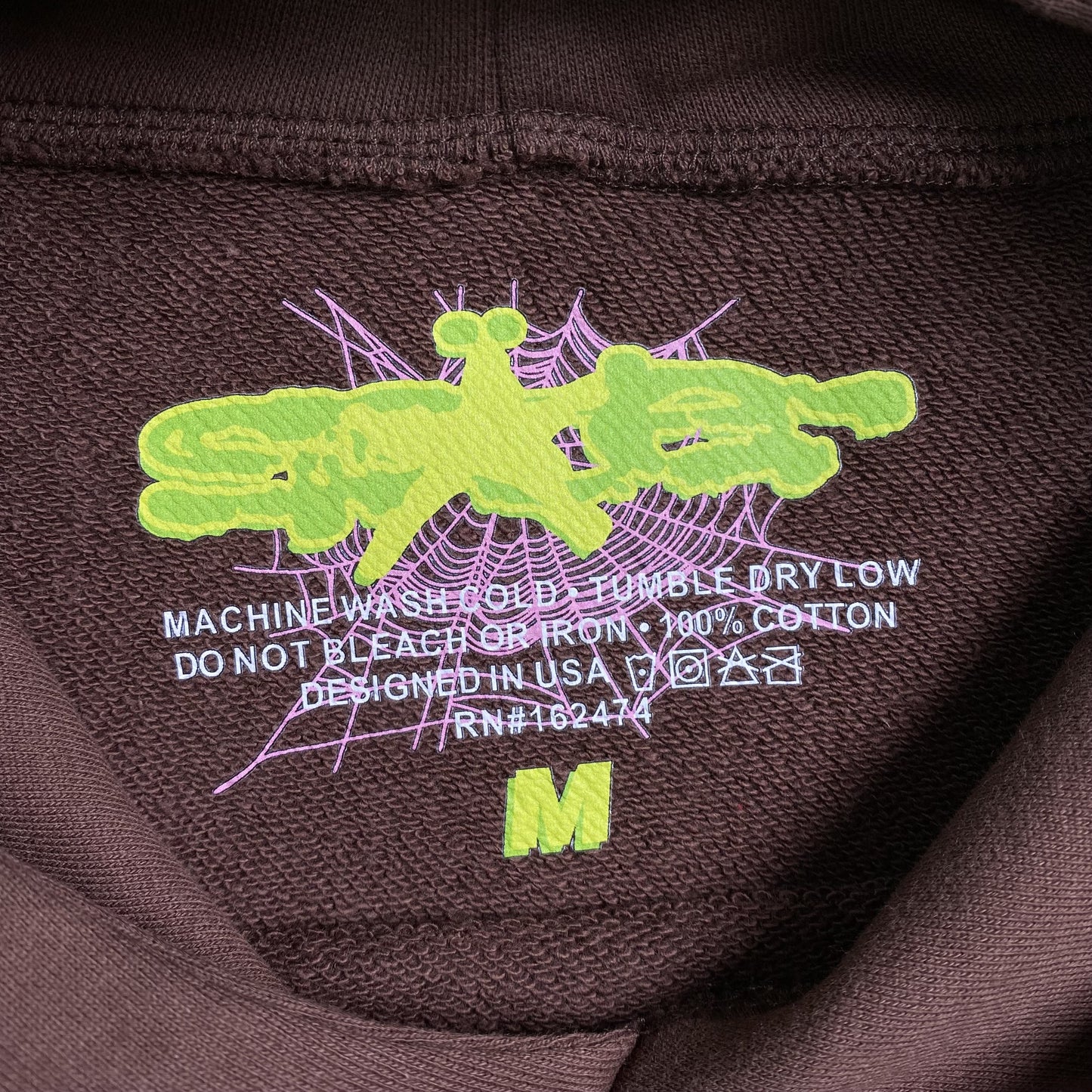 SP5DER WEB HOODIE BROWN - Prime Reps