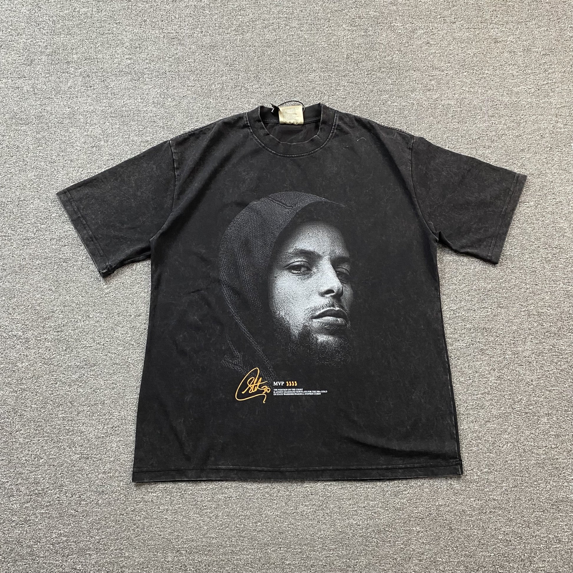STEPHEN CURRY VINTAGE GRAPHIC TEE DARK GREY - Prime Reps