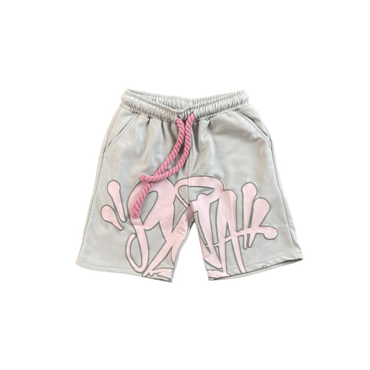 SYNA WORLD SHORTS GREY PINK - Prime Reps