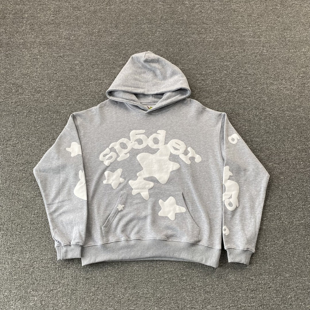 Sp5der Beluga Hoodie Heather Grey - Prime Reps