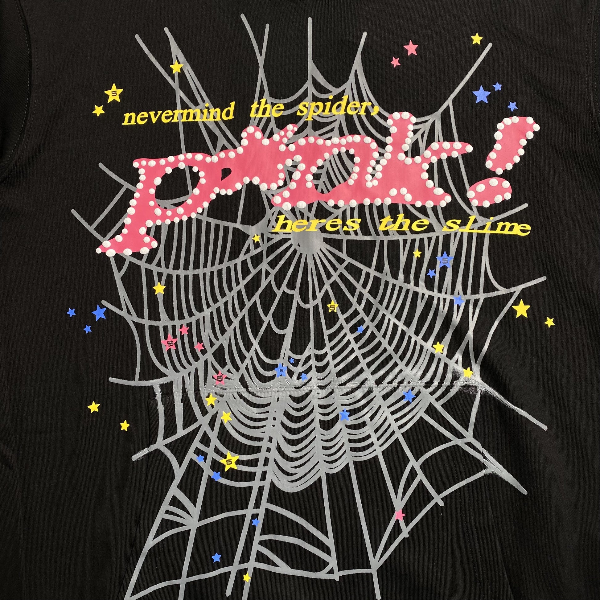 Sp5der PINK Hoodie Black - Prime Reps