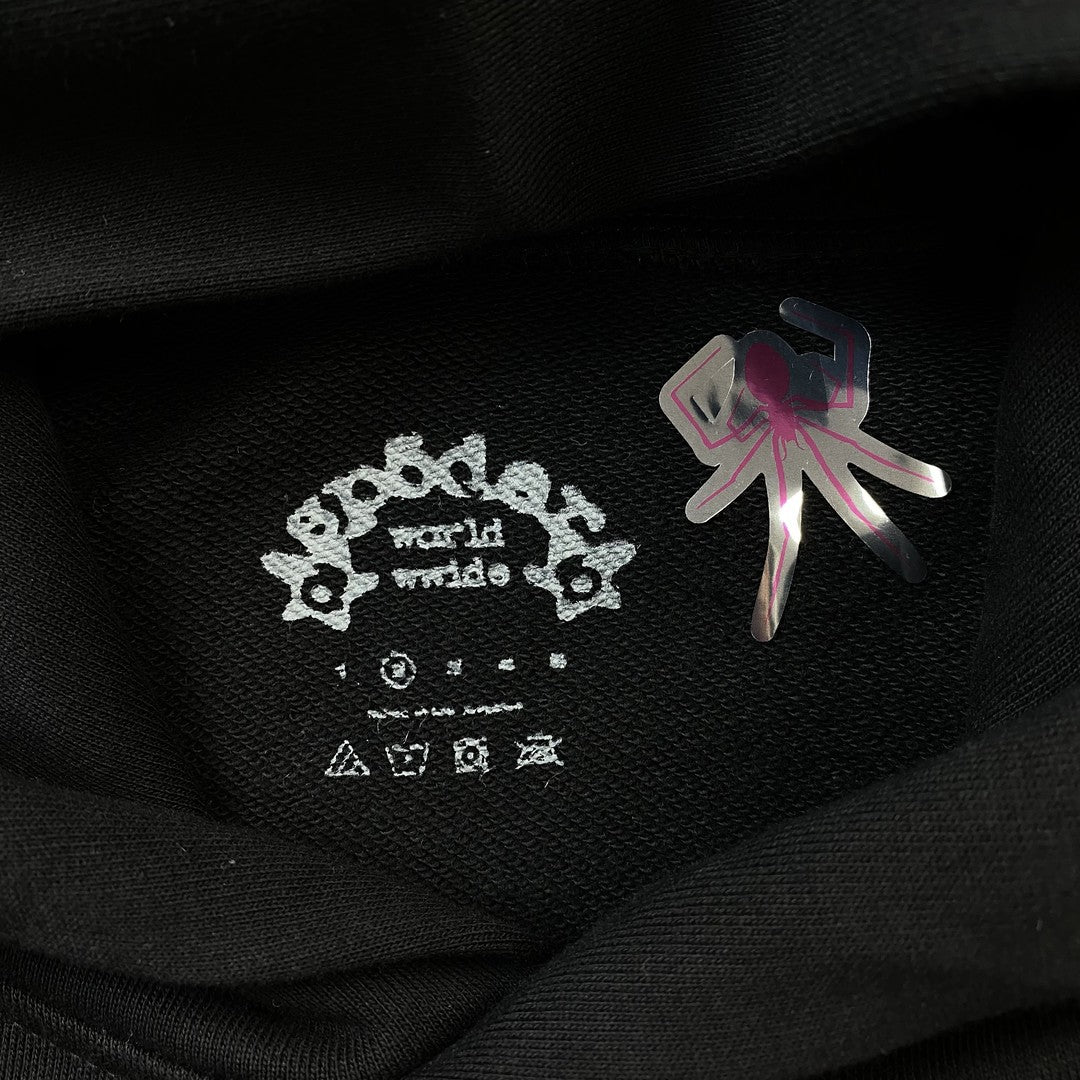 Sp5der PINK V2 Hoodie Black - Prime Reps