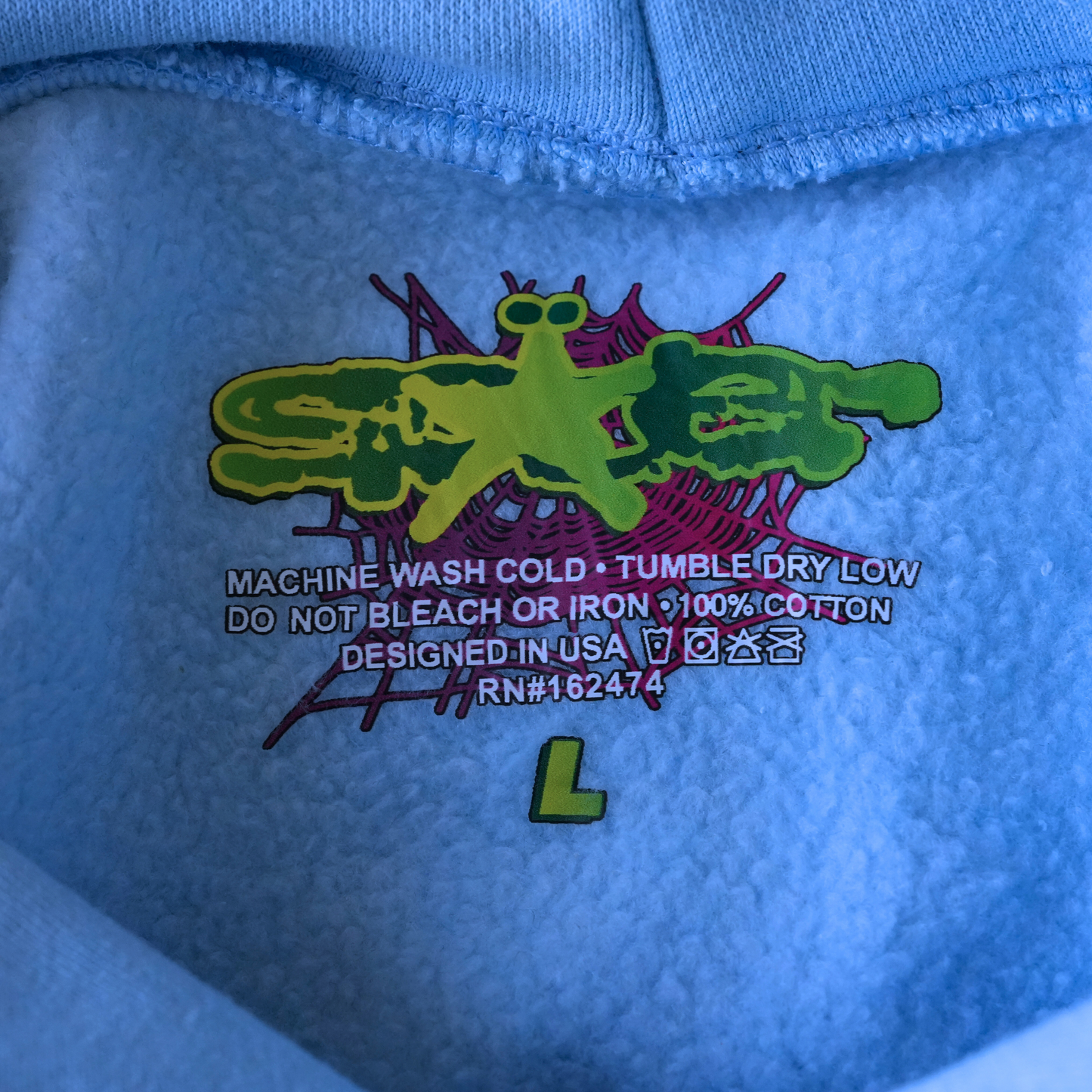 Sp5der Web Hoodie Sky Blue - Prime Reps