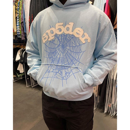 Sp5der Web Hoodie Sky Blue - Prime Reps