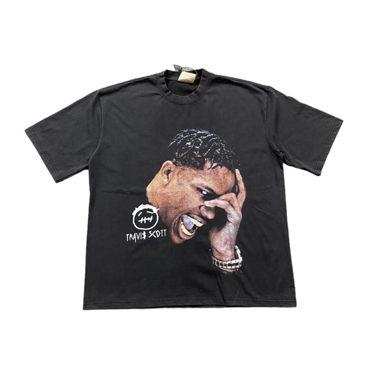TRAVIS SCOTT VINTAGE GRAPHIC TEE BLACK - Prime Reps