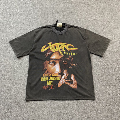 TUPAC VINTAGE GRAPHIC TEE DARK GREY - Prime Reps