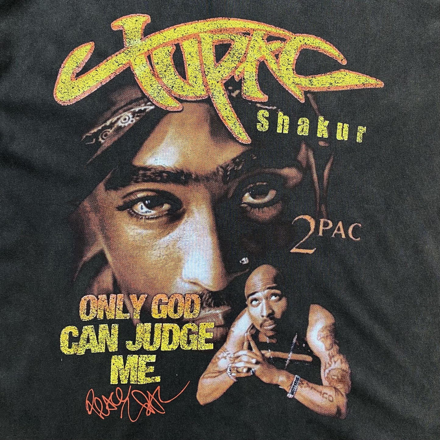 TUPAC VINTAGE GRAPHIC TEE DARK GREY - Prime Reps