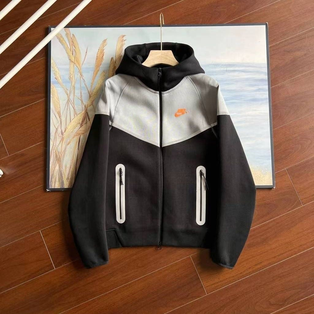 NIKE TECH FLEECE HOODIE x BLUE WHITE