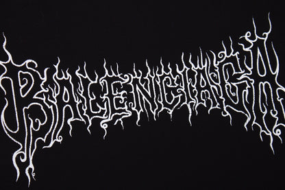 Balenciaga T-shirt with Gothic Flame Logo