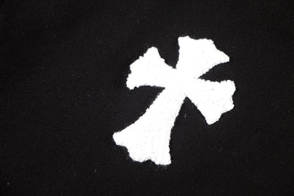CHROME HEARTS WOOL WHITE CROSS SWEATSHIRT BLACK