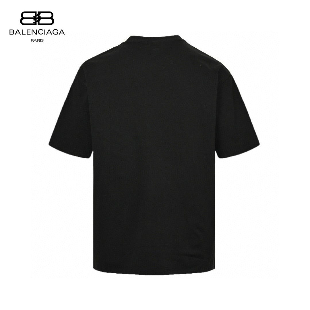 Balenciaga Distorted Logo T-Shirt (Black) - Prime Reps