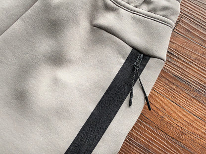 NIKE TECH FLEECE HOODIE x OLIVE GREY/ENIGMA STONE