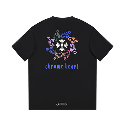 CHROME HEARTS LOGO COLLAR T-SHIRT BLACK