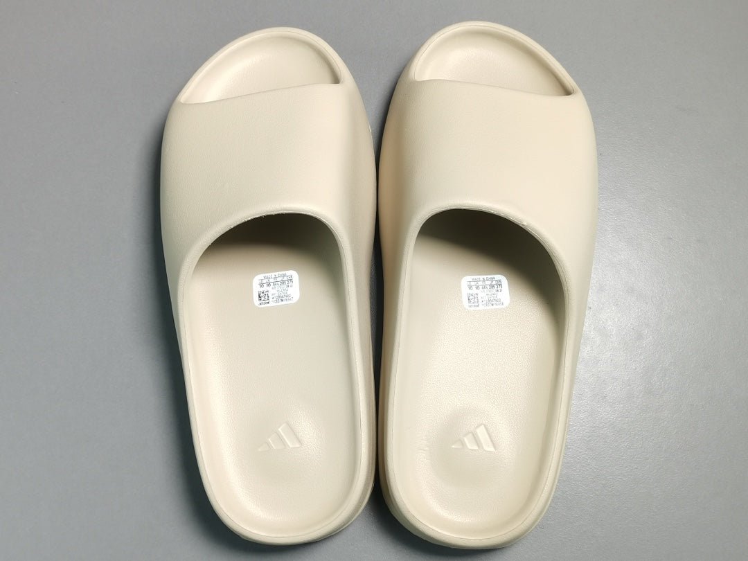 adidas gazelle silver green womens ADIDAS YEEZY SLIDE x BONE
