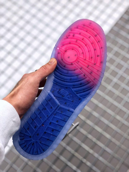 JORDAN 1 RETRO HIGH x ZOOM WHITE RACER BLUE - Prime Reps