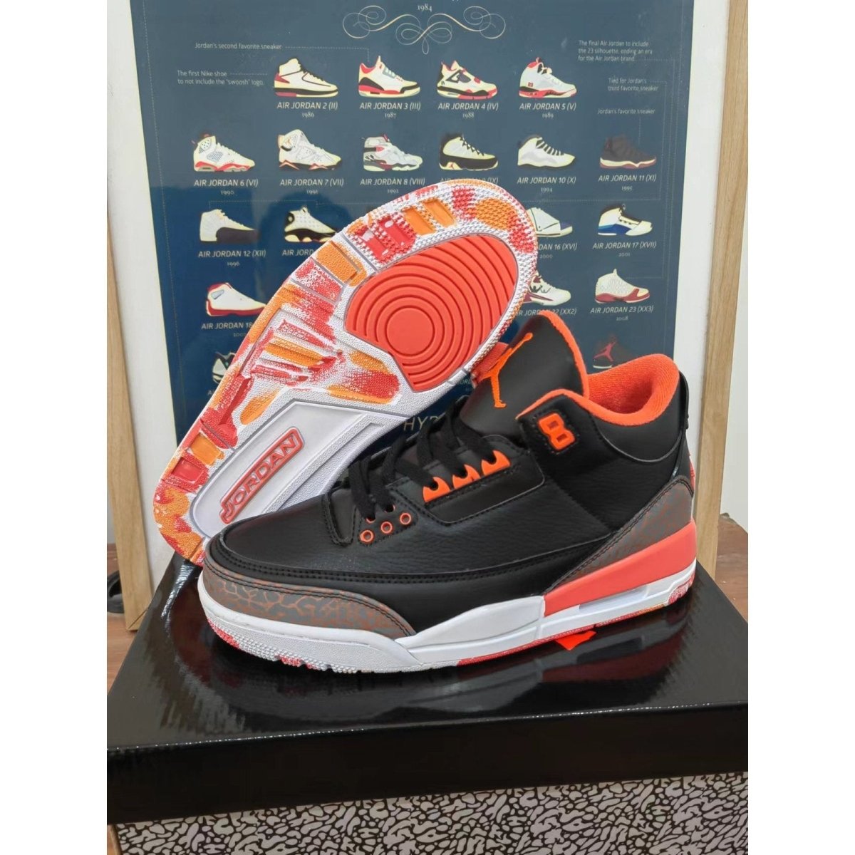 JORDAN 3 x KUMQUAT - Prime Reps