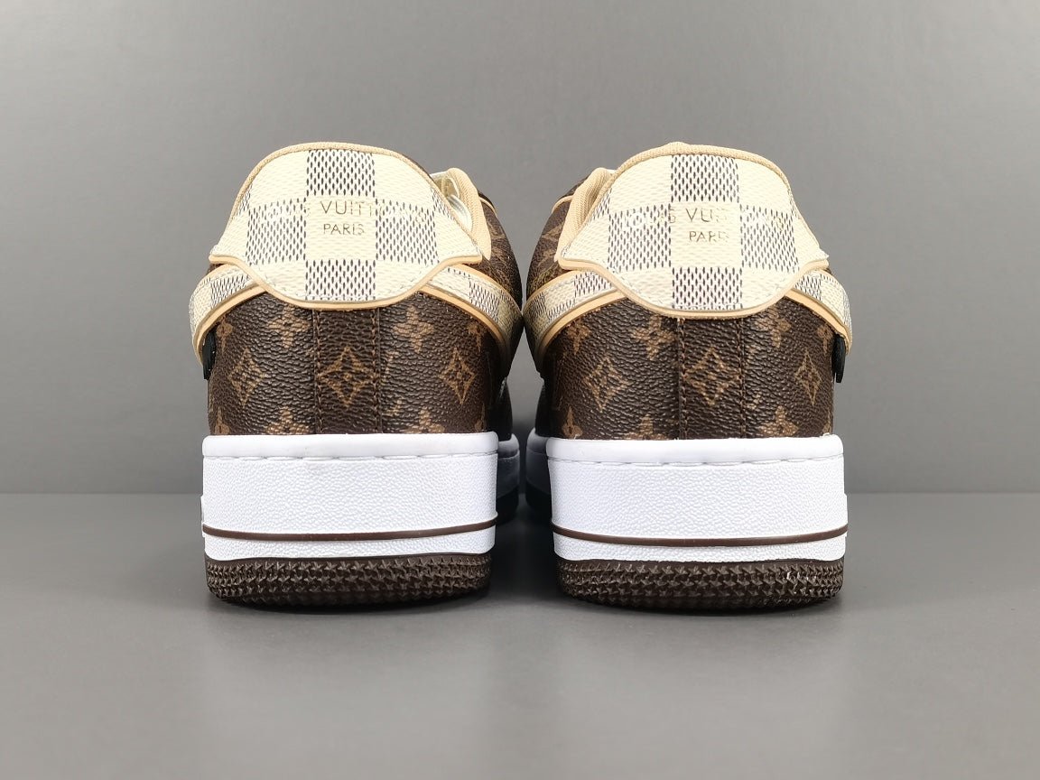 NIKE AIR FORCE 1 x LOUIS VUITTON BROWN - Prime Reps